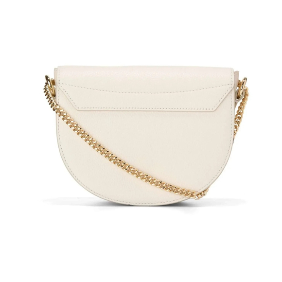 COLE HAAN Evie Chain Saddle Crossbody or Shoulder Bag in Ivory Color - Picture 2 of 7